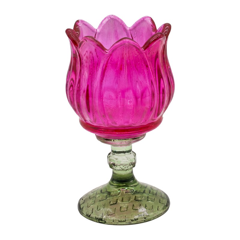 Portavelas Ø 7x13 cm · rosa — La Reineta