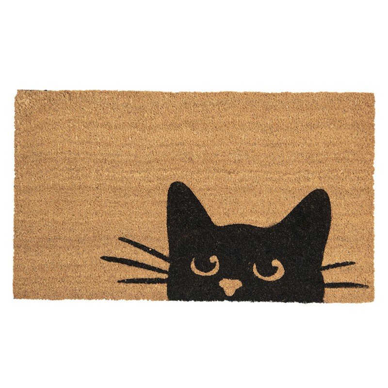 Felpudo 75x45x1 cm · gato, marrón — La Reineta