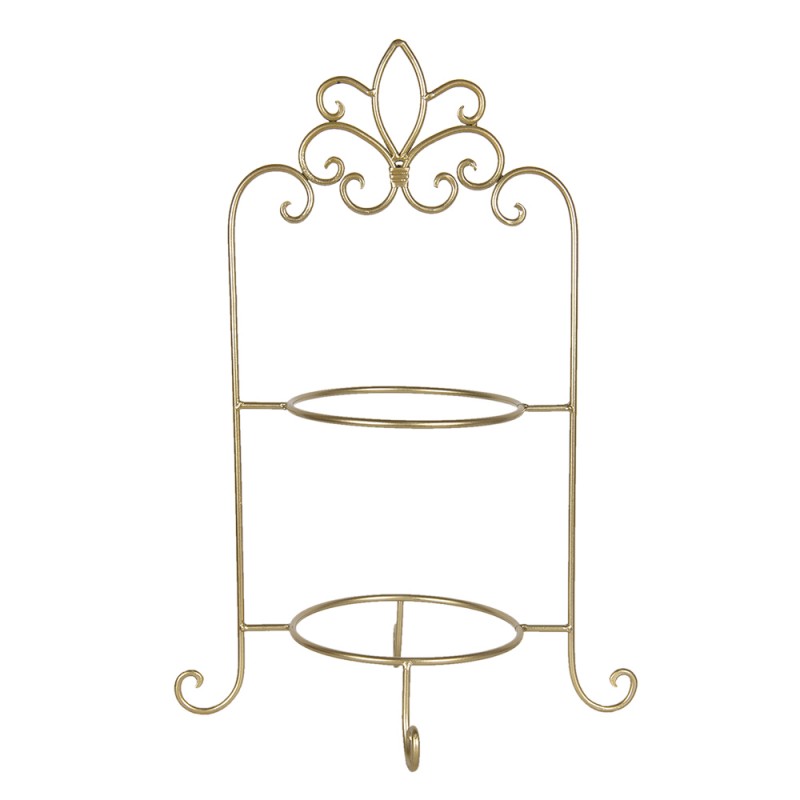 Plato de pisos para 2 platos 38x30x57 cm · dorado — La Reineta