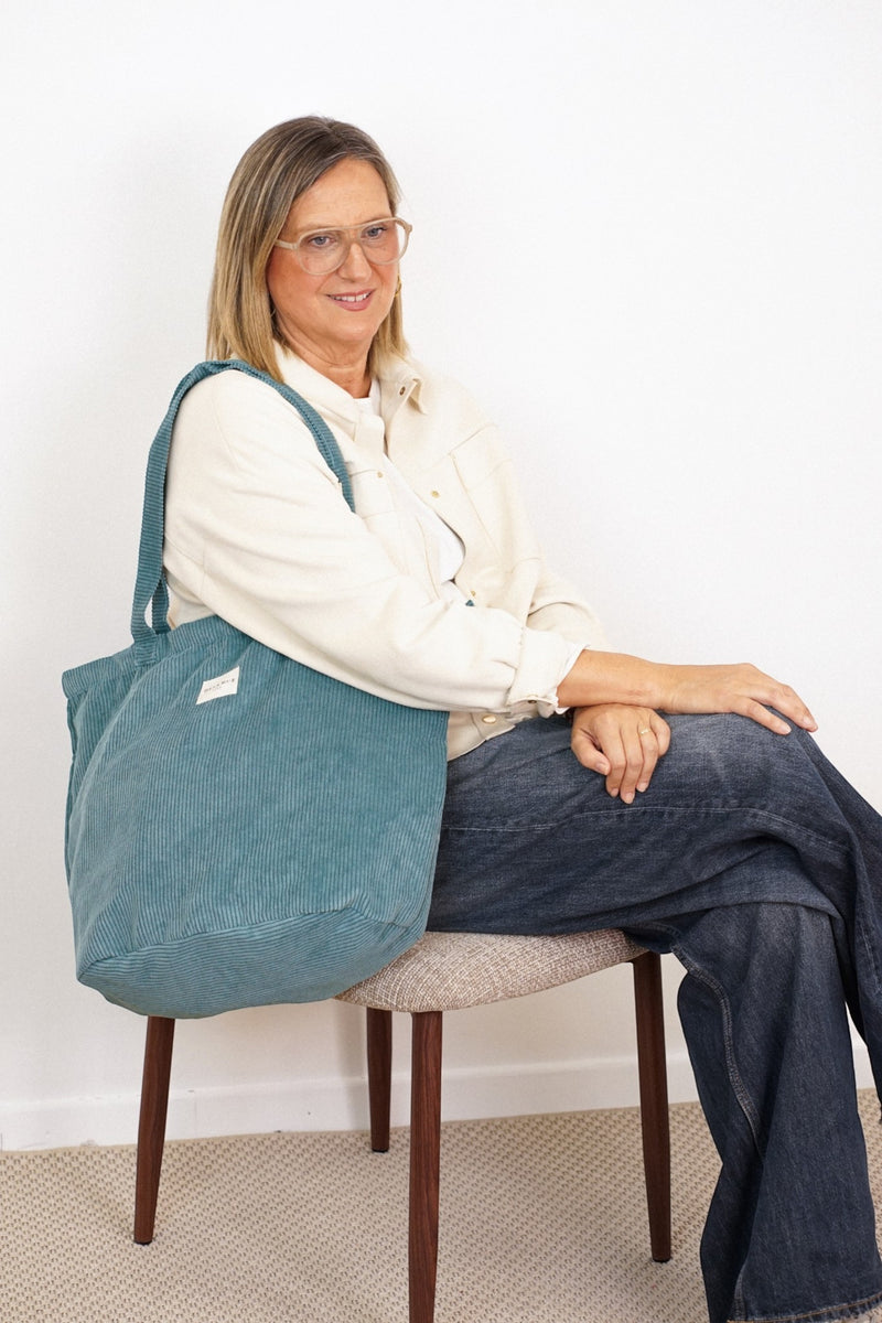 Bolsa grande cremallera Jade — De la Mur